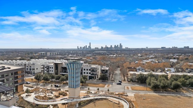 Two-story living area in Unit 303